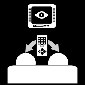 regarder la télévision: partager la télécommande